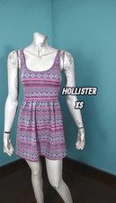 Hollister Taille 34  Superbe robe sans manche violet rose mauve parme