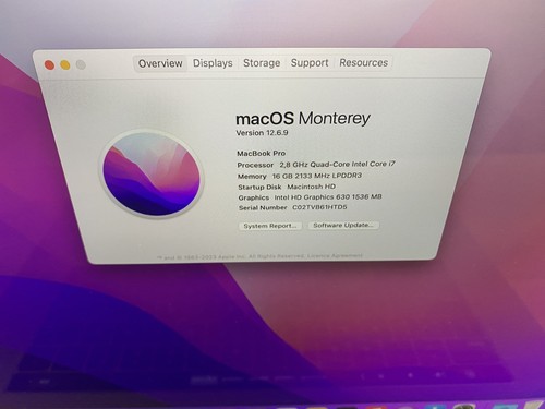 Macbook pro 2017 - pro, 15