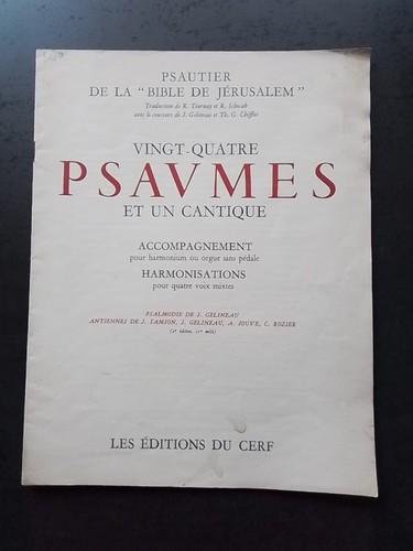Partition ancienne psautier - partition,