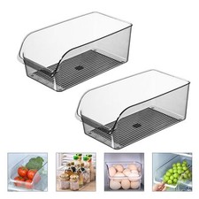 2 Pièces Taille Moyenne Organisateur de Réfrigérateur-Bac à Légumes de Qualit...