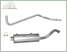 Ensemble D'Échappement pour Unimog 411/421 Y-Pipe Ø 39 + Silencieux Collecteur
