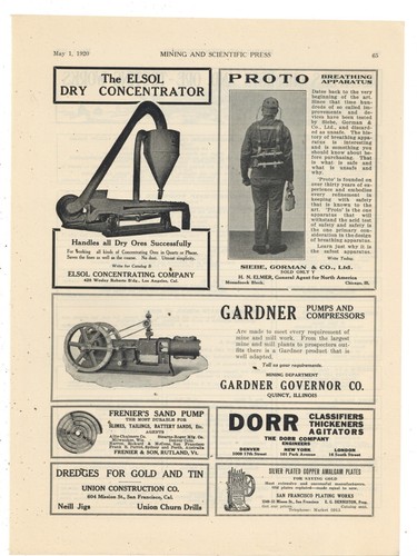 1920 siebe gorman co ad - &, co.