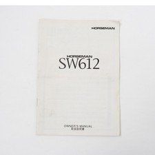 Horseman SW612 manuel Book JAP