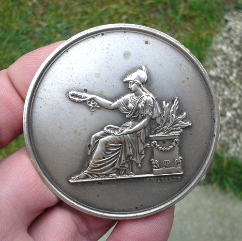 Médaille bronze argenté - , à