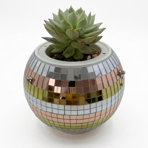 Lampe fleurs boule disco - boule,