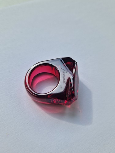 Bague cristal baccarat rouge - baccarat,