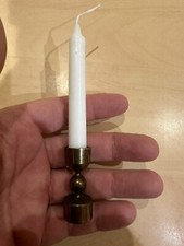 adorable petit bougeoir scandinave sueden suédois laiton vintage annees 60 / 70