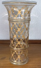Vase en cristal soufflé doré