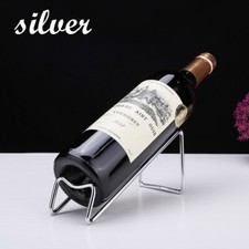 Métal Rack Vin Bouteille Support Simple Aménagement Présentation Décor Maison