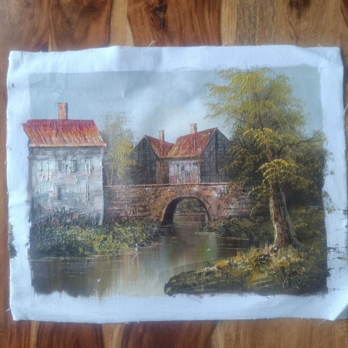Peinture huile signé - peinture,