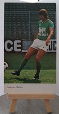 Carte football 1976 1977 ASSE Joueur JACQUES SANTINI maillot Manufrance ancien