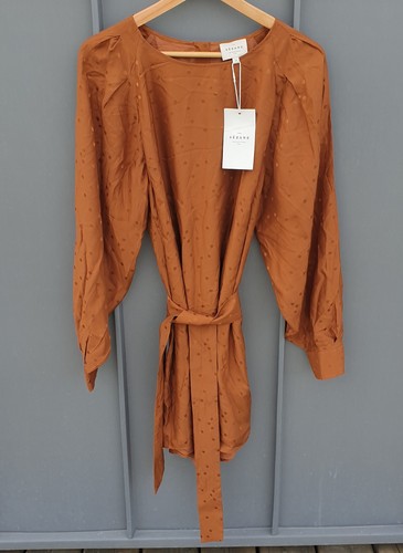 Robe sézane errel caramel - errel, en