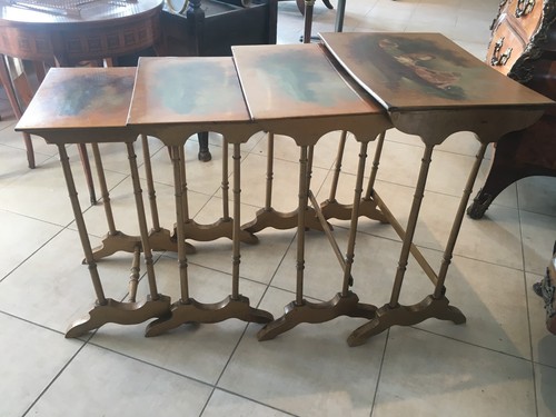 Table gigogne dorées - table,