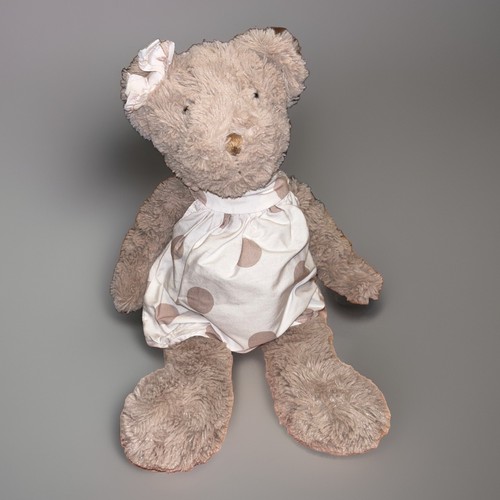 Doudou peluche ours gris - c,