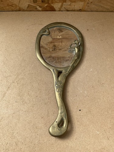 Ancien miroir art nouveau - miroir, face