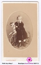 ENFANT & SON JOUET ANCIEN TRICYCLE CHEVAL, TOY HORSE, CDV CARETTE à LILLE -E1