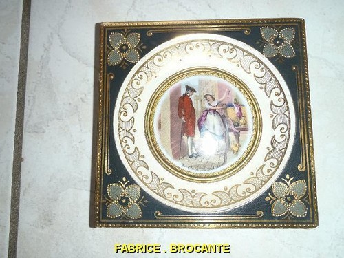 Cadre porcelaine peinte - en,