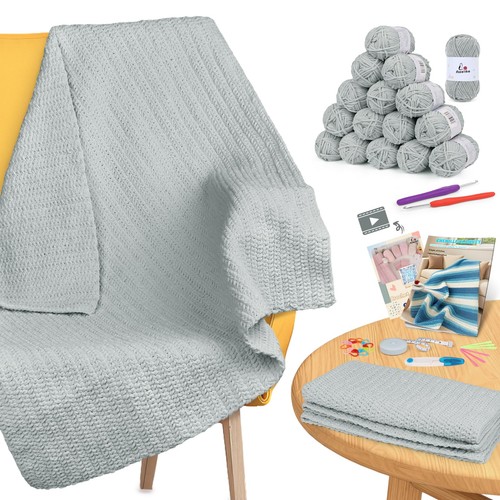Blanket crochet kit for - blanket,