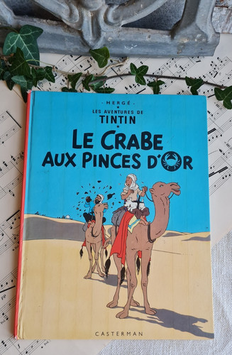 Ancien livre enfant - bd, tintin