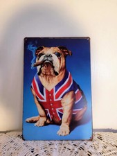 Plaque metal bouledongue Anglais , décoration murale anglaise, déco londres