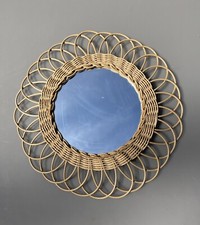 Miroir En rotin Vintage
