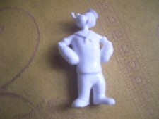 ancienne figurine monochrome Popeye le marin cadeau MIR vintage collection TBE