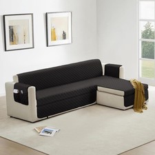 Housse Canape d'angle 200cm Gauche/Droit Impermeable Protege Canape Griffe Ch...