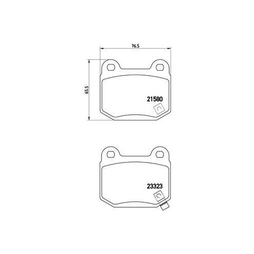 Kit plaquettes frein - plaquettes, de