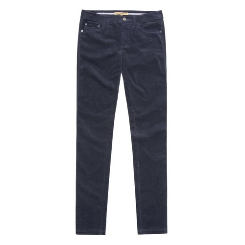 Pantalon velour bleu femme - pantalon,