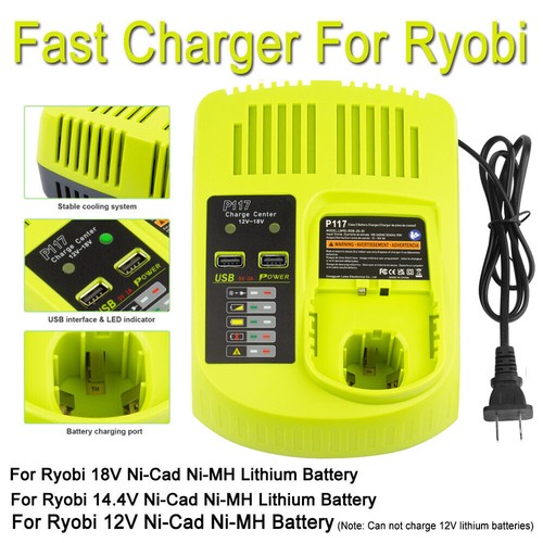 P117 battery charger for - for, ryobi