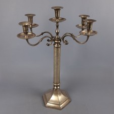 Candelabre En Métal Argenté