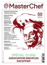 MAGAZINE MASTERCHEF 26 SPECIAL 70 ANS ASSOCIATION DISCIPLINES ESCOFIER