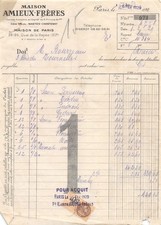 19-0414   1929 MAISON AMIEUX FRERES A PARIS - M. BOUREAU