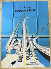 Jacques TATI « TRAFIC » AFFICHE ORIGINALE  120x160cm 1971  - Superbe -