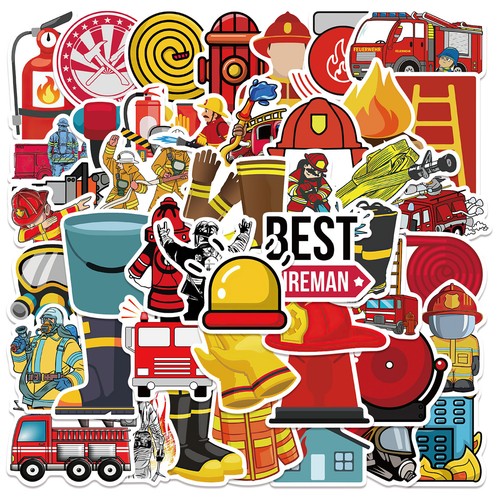 Lot stickers pompier - 50,