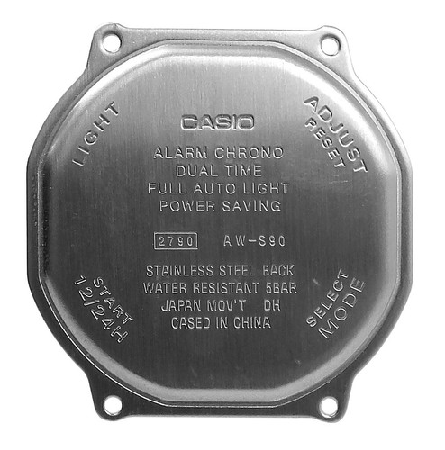 Casio gehäusebodendeckel inox - gehäusebodendeckel,