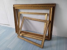 lot de cadres en bois doré