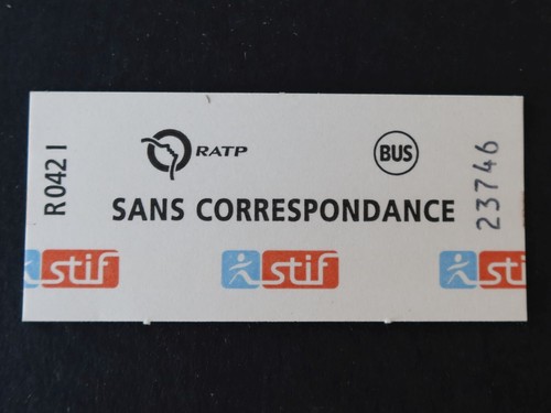 Ancien ticket paris - ancien,