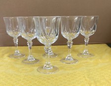 6 petits verres vin blanc cristal d'ARQUES modèle AUTEUIL hauteur 13,5 cm