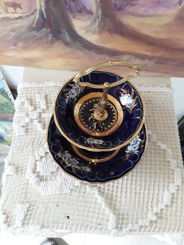 Serviteur deux étages bleu - étages,