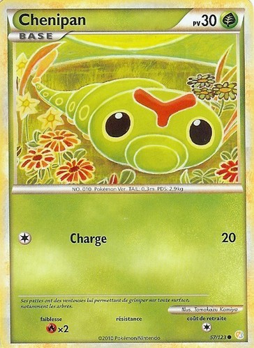 Carte pokemon chenipan - ",