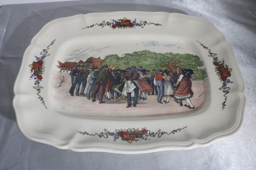 Vintage plat faïence alsace - vintage,