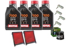 Tagliando Honda CRF Africa Twin 1100 Motul 7100 15W50 Filtre À Air Huile Bougies