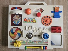Jouet vintage Tableau Playwell années 70 – jouet éducatif rétro complet