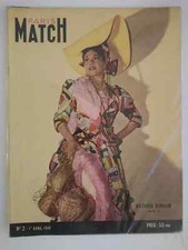 Paris Match n°2 ★ 1er avril 1949 ★ Excellent Etat ★ Livraison gratuite ★