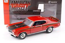 1:18 Auto World 1972 Buick GSX Coupé Mcacn Fire Rouge/Noir