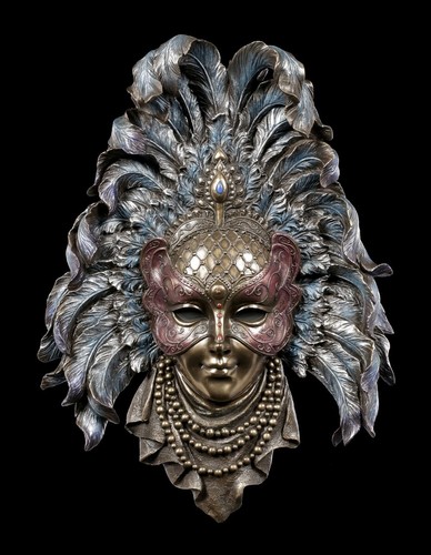 Masque vénitien plumes - -,