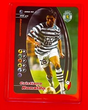 FOOTBALL ROOKIE CARD CRISTIANO RONALDO 2002 2003 SPORTING PORTUGAL TRADING CARD