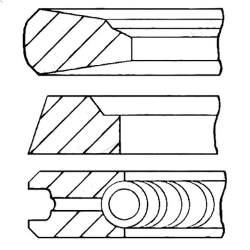 Jeu segments pistons - jeu, de