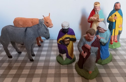 Anciens santons crèche - santons,